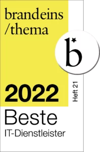 BrandEins kuehrt SysEleven zum besten IT-Dienstleister 2022 farbiges Logo