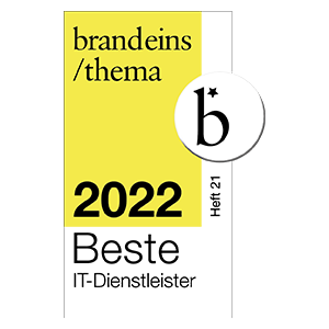 BrandEins kuehrt SysEleven zum besten IT-Dienstleister 2022 farbiges Logo