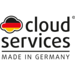 Cloud Services Made in Germany Logo farbig