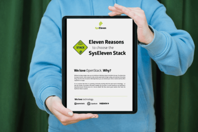 Eleven Reasons to Choose the SysEleven OpenStack Cloud Mockup Grafik
