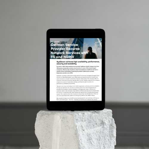SysEleven secures network services with f5 and NGINX Case Study Mockup