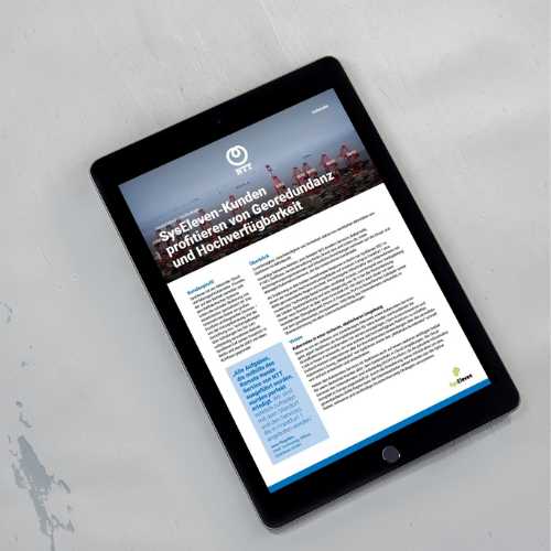 SysEleven Kunden profitieren von Georedundanz und Hochverfügbarkeit Case Study Mockup
