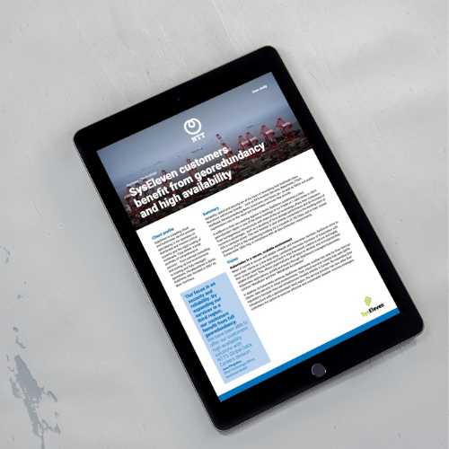 SysEleven customers benefit from georedundancy and high availability case study mockup