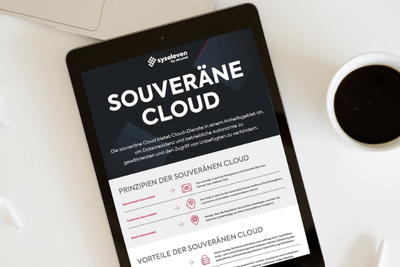 Souveräne Cloud Infografik Mockup Bild